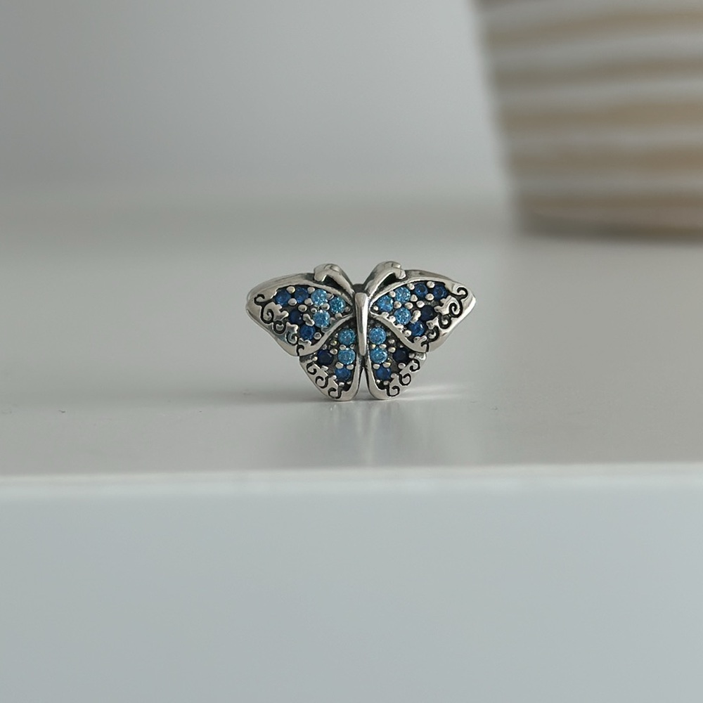 s925 sterling silver blue butterfly 🦋 charm for charm bracelet